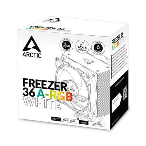 Arctic Freezer 36 ARGB CPU Air Cooler (White)